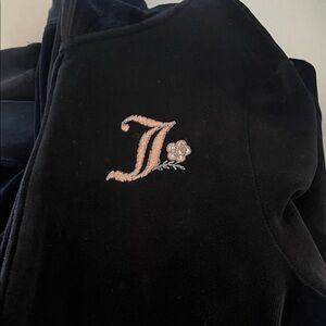 Juicy Couture Black Velvet Bomber Jacket
